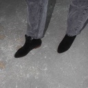  Ringo Boots Flat, black velvet-4 