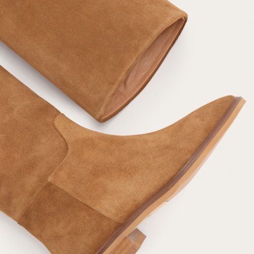 Polo High Boots, caramel velvet| Balagan Studio