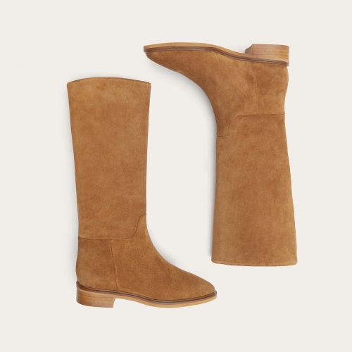 Polo High Boots, caramel velvet| Balagan Studio