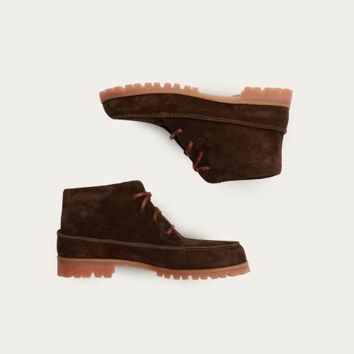 Geva Boots, dark chocolate velvet | Balagan Studio