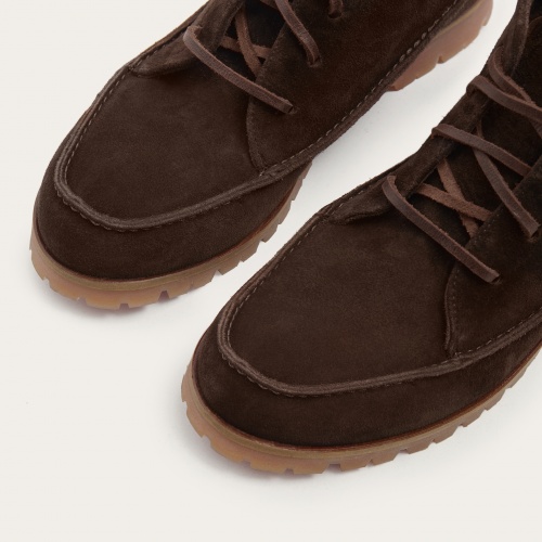 Geva Boots, dark chocolate velvet | Balagan Studio