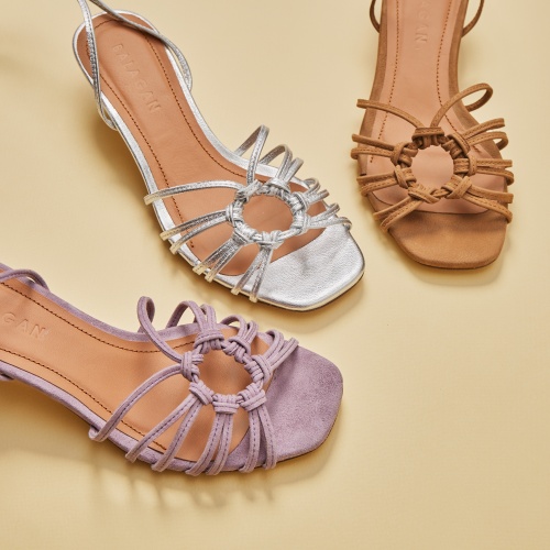 Amfi kitten Sandals, silver OUTLET | Balagan Studio