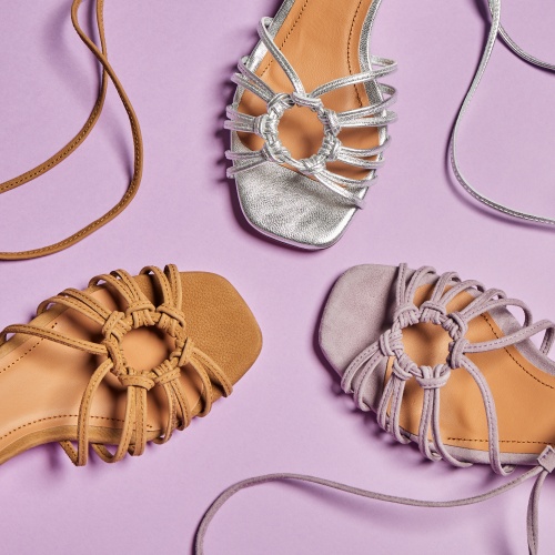 Amfi kitten Sandals, silver OUTLET | Balagan Studio