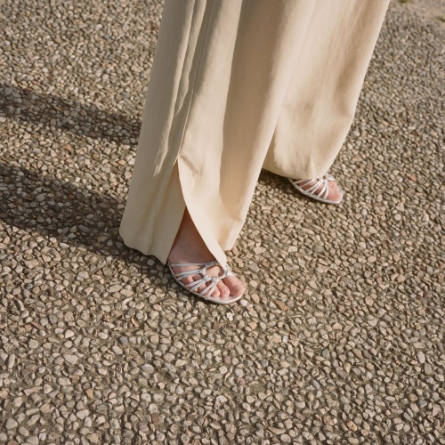 Amfi kitten Sandals, silver OUTLET | Balagan Studio