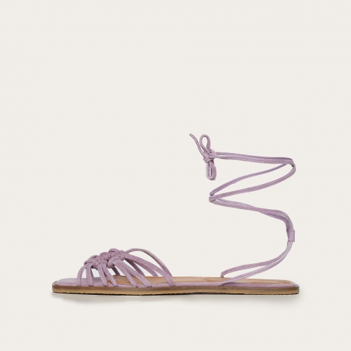 Amfi Sandals, lavender suede OUTLET | Balagan Studio