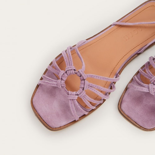 Amfi Sandals, lavender suede OUTLET | Balagan Studio