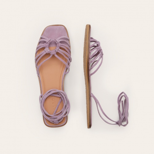 Amfi Sandals, lavender suede OUTLET | Balagan Studio