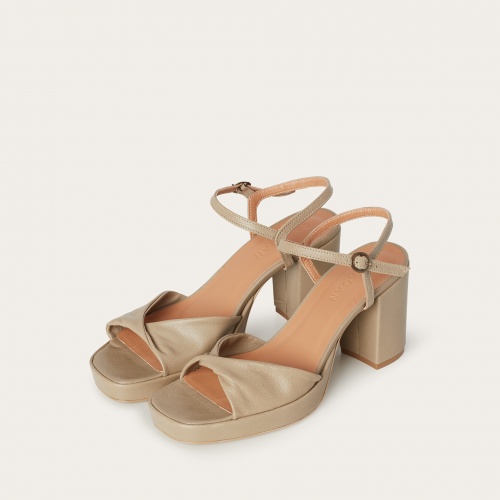 Bianca Sandals, pebble grey OUTLET | Balagan Studio