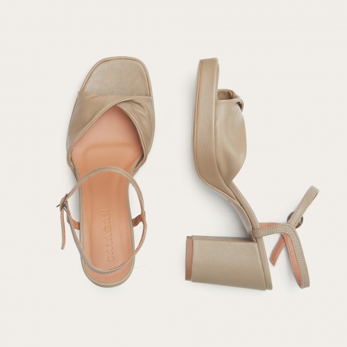 Bianca sandały, kamienny szary OUTLET | Balagan Studio