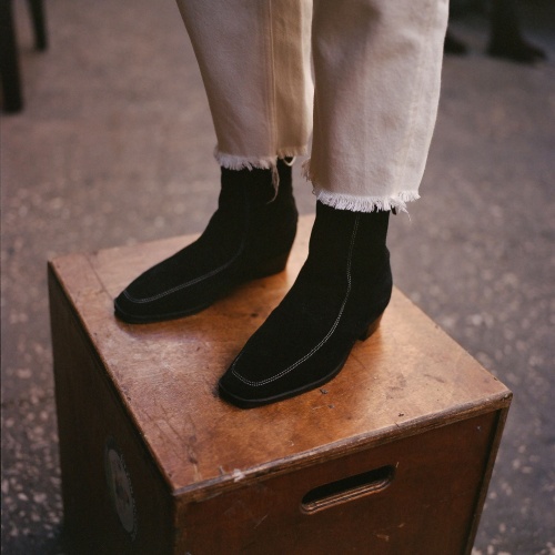 Rachela Boots, black velvet | Balagan Studio