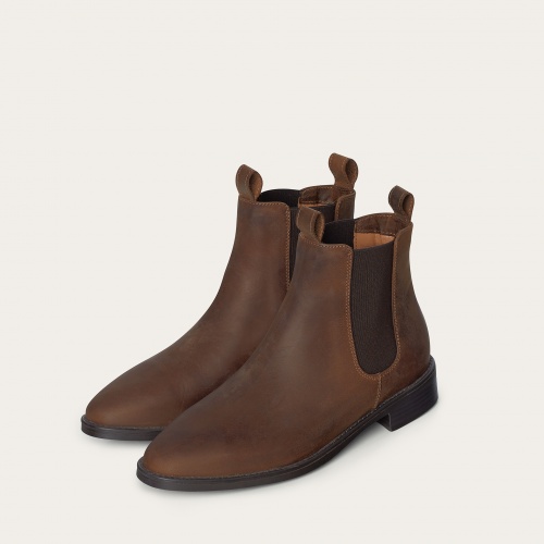 Negew Chelsea Boots, waxed brown OUTLET| Balagan Studio