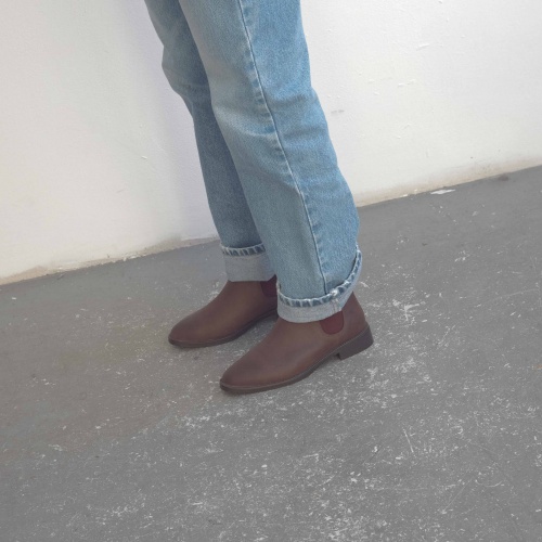 Negew Chelsea Boots, waxed brown OUTLET| Balagan Studio