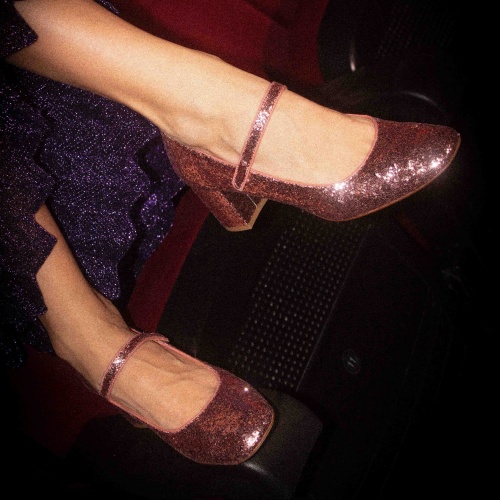 Dora High Heels, pink glitter | Balagan Studio