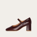 Dora High Heels, mahogany
