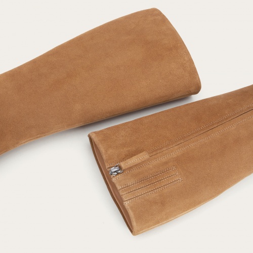 Bisou High Boots, caramel velvet OUTLET | Balagan Studio