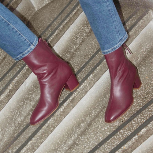 Gerev Boots, aubergine OUTLET | Balagan Studio