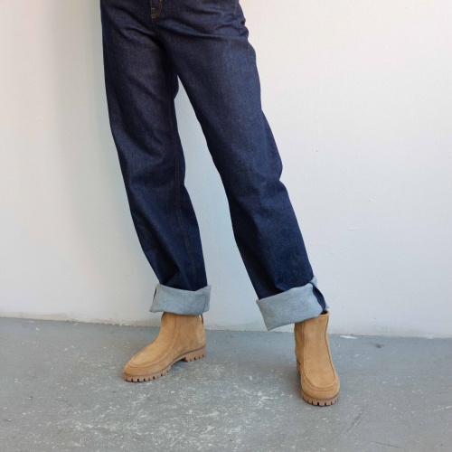 Moten Boots, sand velvet OUTLET | Balagan Studio