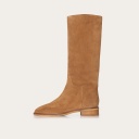 Polo High Boots, caramel velvet OUTLET
