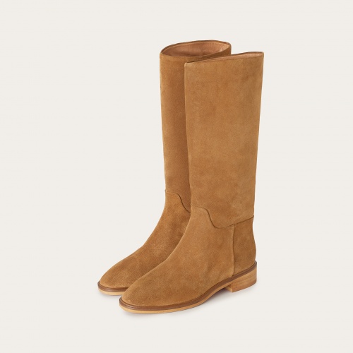 Polo High Boots, caramel velvet OUTLET| Balagan Studio