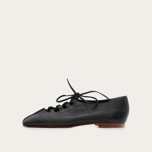 Roma baleriny, czarny OUTLET | Balagan Studio