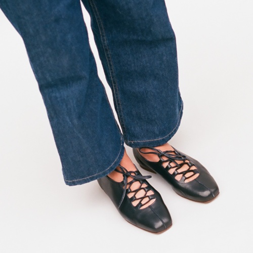 Roma baleriny, czarny OUTLET | Balagan Studio