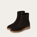 Naki Boots, dark chocolate velvet