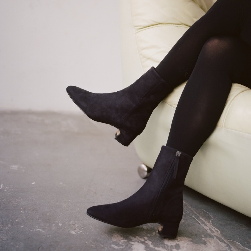 Stav Boots, black nubuck OUTLET | Balagan Studio