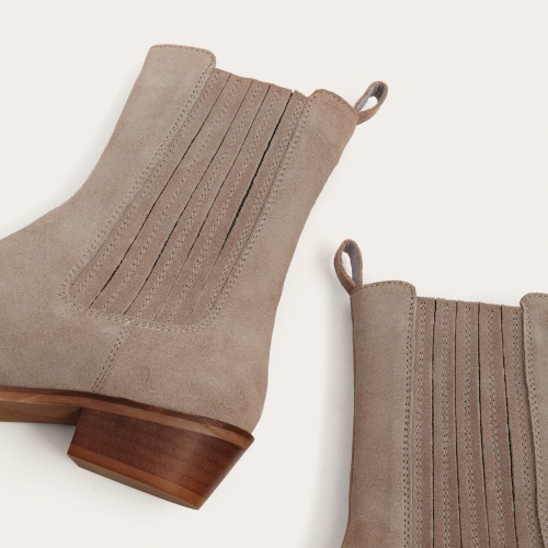 Ukaf botki, szary welur OUTLET | Balagan Studio