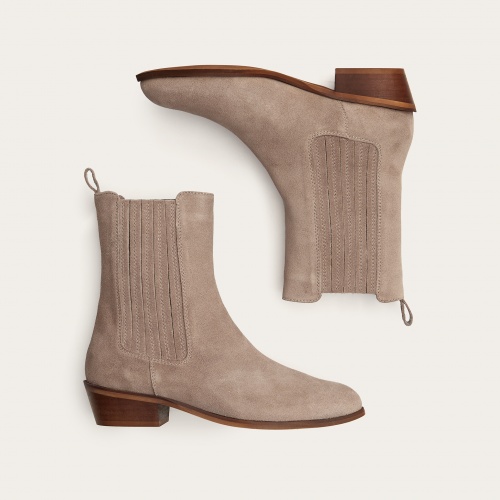 Ukaf botki, szary welur OUTLET | Balagan Studio