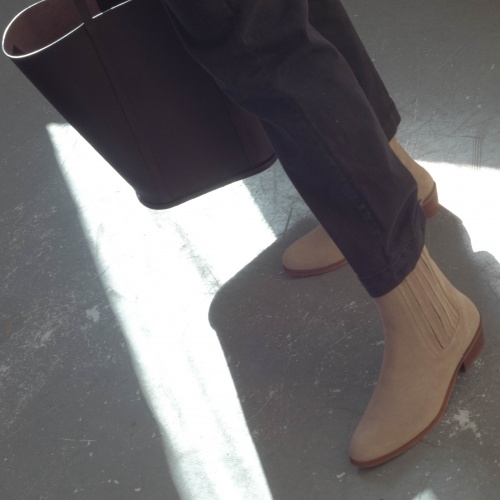 Ukaf Boots, grey velvet OUTLET | Balagan Studio