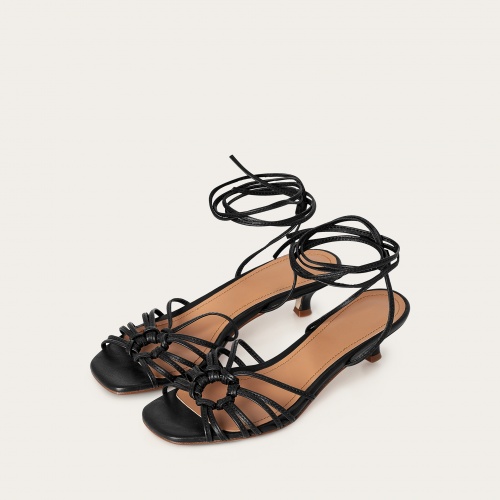 Amfi kitten Sandals, black OUTLET | Balagan Studio