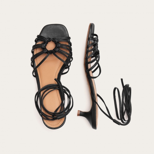 Amfi kitten Sandals, black OUTLET | Balagan Studio