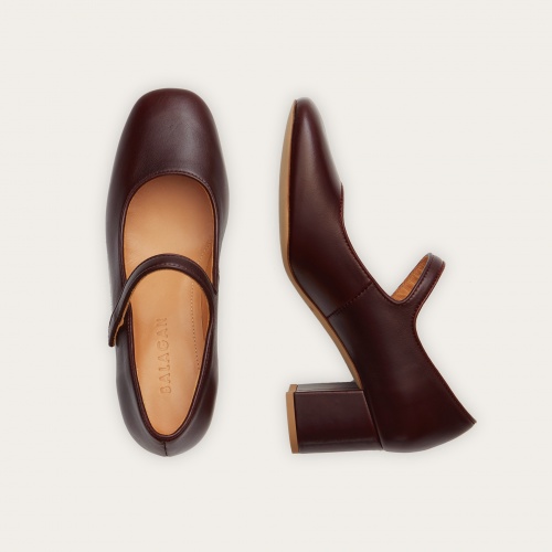 Dora High Heels, mahogany OUTLET | Balagan Studio