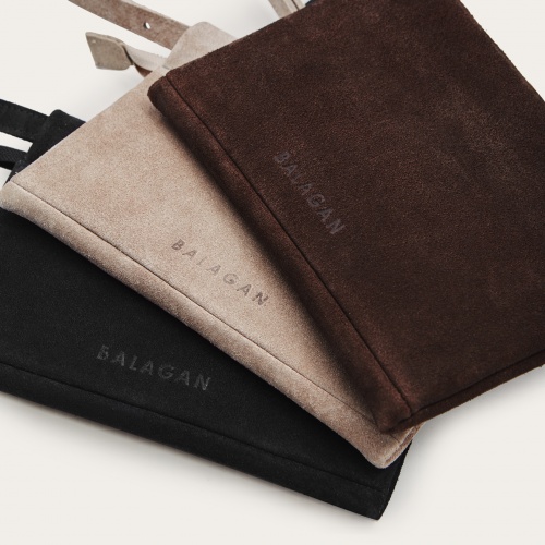 Shuk Bag S, grey velvet | Balagan Studio