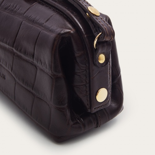 Rofe Bag M, brown croco OUTLET | Balagan Studio