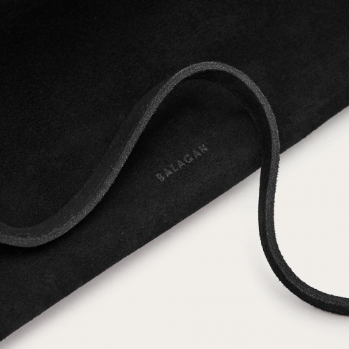 Ishti Bag L, black velour | Balagan Studio