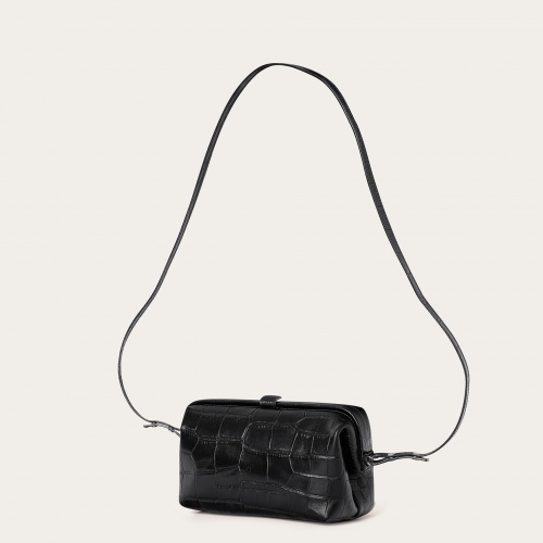 Rofe Bag M, black croco OUTLET | Balagan Studio