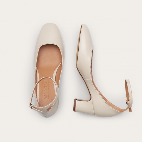 Sira Heels, cream OUTLET| Balagan Studio