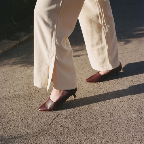 Virginia Heels, aubergine | Balagan Studio