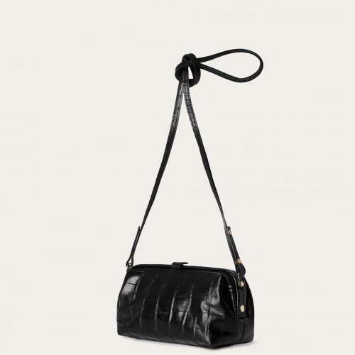 Rofe Bag M, black croco | Balagan Studio