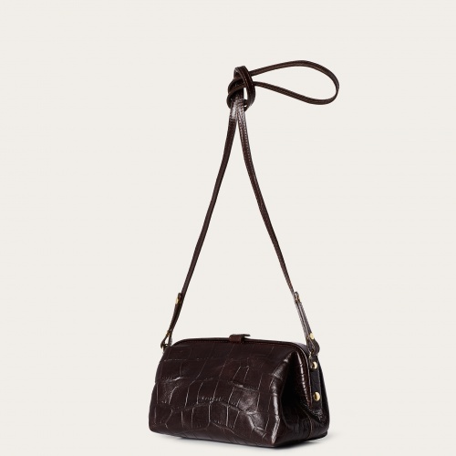 Rofe Bag M, brown croco | Balagan Studio