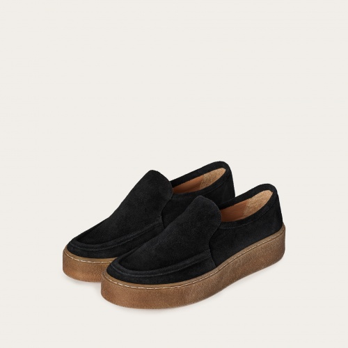 Kulit moccasins, black velvet | Balagan Studio