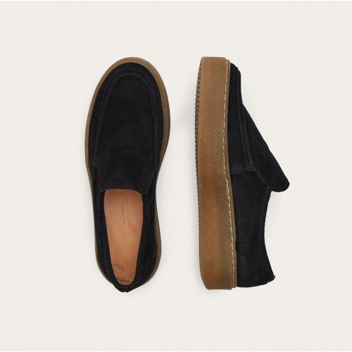 Kulit moccasins, black velvet | Balagan Studio