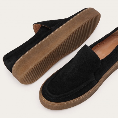Kulit moccasins, black velvet | Balagan Studio