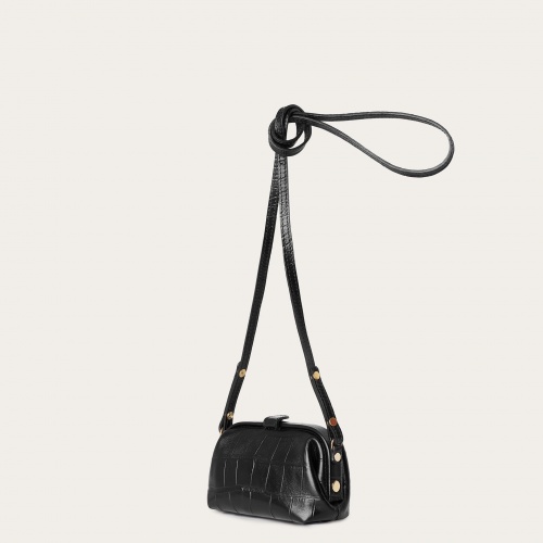 Rofe Bag S, black croco | Balagan Studio