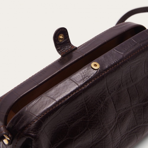 Rofe Bag S, brown croco | Balagan Studio