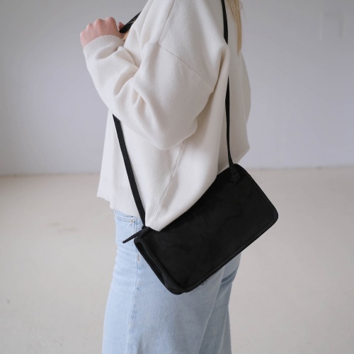 Suzanne Bag S, black velvet | Balagan Studio