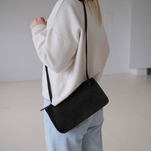Suzanne torebka S, czarny welur | Balagan Studio