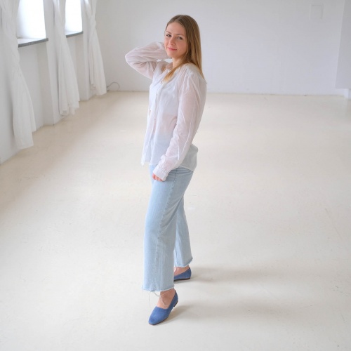 Malben Ballerina, cornflower velvet | Balagan Studio