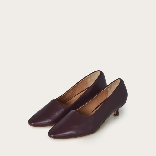 Virginia czółenka, bakłażan | Balagan Studio